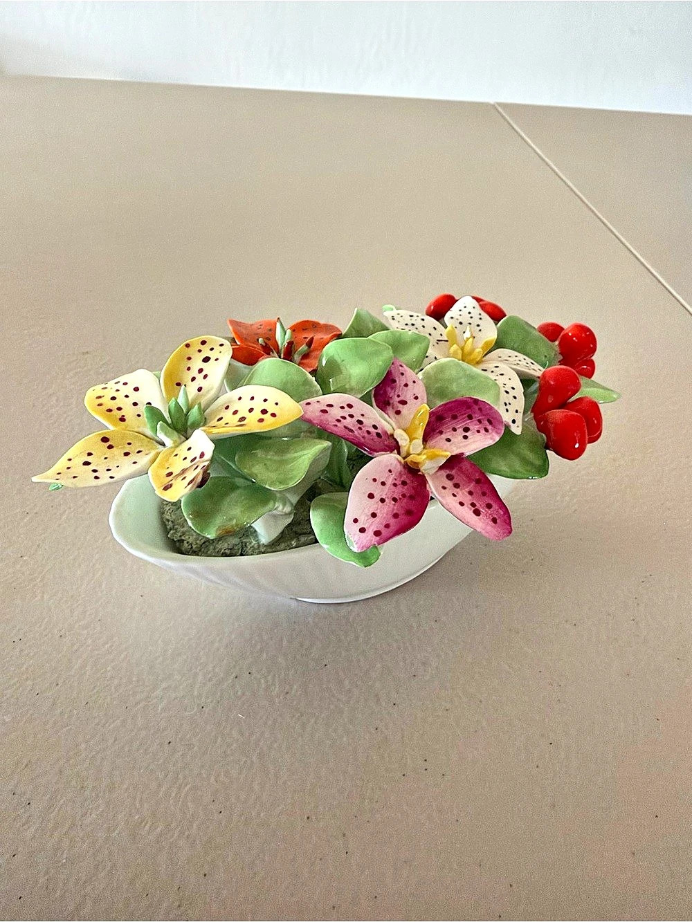 Multicolor Floral Arrangement in Bowl